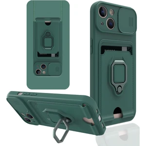 Aqua Aksesuar Apple iPhone 14 Plus Kılıf Kamera Korumalı Kartvizitli Zuma Silikon