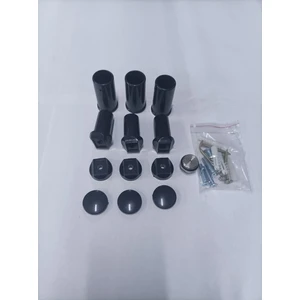 Toprak Havlupan Antrasit Renk3 Lü Havlupan Montaj Seti