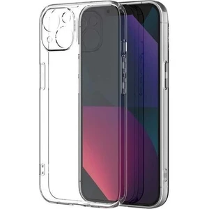 Apple iPhone 14 Uyumlu ( Apple iPhone 14 ) Fora Serisi Kamera Korumalı Soft Şeffaf Silikon Kılıf + Cam Ekran Koruyucu
