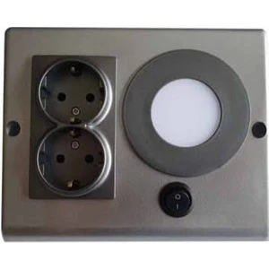 Dolap & Tezgah Altı Prizli Aydınlatma 3 Watt Füme Kasa