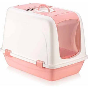 Kedi Tuvaleti- Büyük Kapalı Kedi Tuvaleti PEMBE-3217