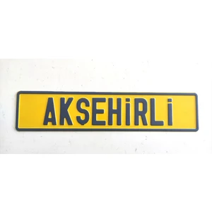 Ayz Markalama Dekor Plaka,isim Yazılı Plaka, Süs Plakası, Oto Plaka, Isme Özel Plaka, Araba Plakası