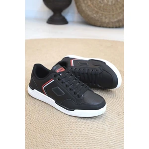 Konfores 1396-27799 Anatomik Taban Sneakers Ayakkabı - NKT01396-SIYAH Beyaz-46