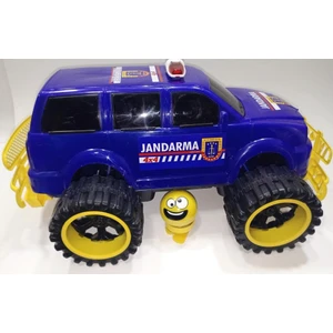 Sallanan Kafa Emoji Hediye 46CM Dev Tekerli Jumbo Jandarma Aracı 4x4 Jeep Süper Gösterişli Oyuncak