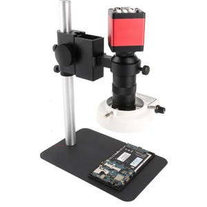 Triline 13MP Hd 60F/S Endüstriyel Mikroskop Kamera 130XC Montaj Lensi 56 LED Halka Işık