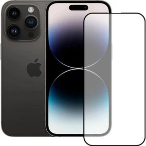 iPhone 14 Pro Ekran Koruyucu 9d Temperli Cam - Siyah