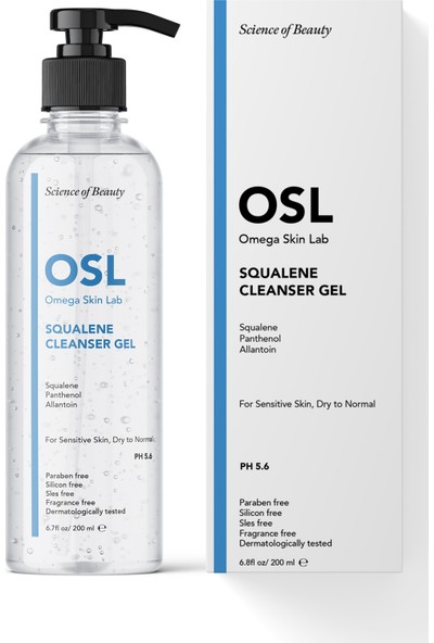 Osl Squalene Cleanser Gel 200ML (Kuru ve Hassas Ciltler için Temizleme Jeli)