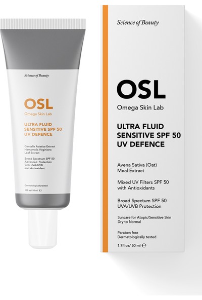 Osl Ultrafluid + Sensitive Spf 50 Uv Defence 50 ml