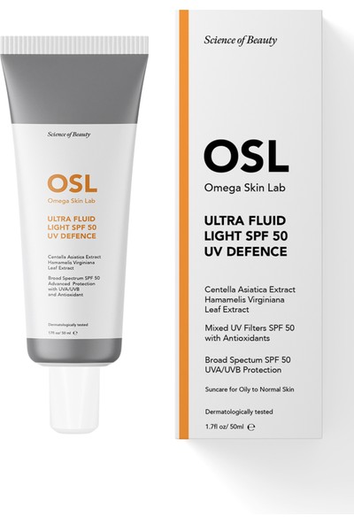 Osl Ultrafluid + Light Spf 50 Uv Defence 50 ml