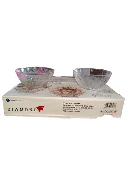 Diamond Glass 6'lı Çerezlik