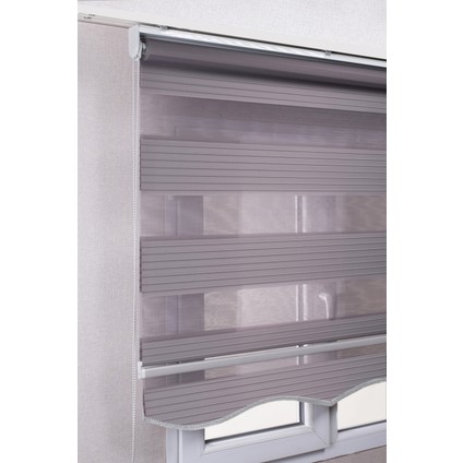 Etekli Gri Pileli Zebra Kaliteli Güneşlik Stor Perde