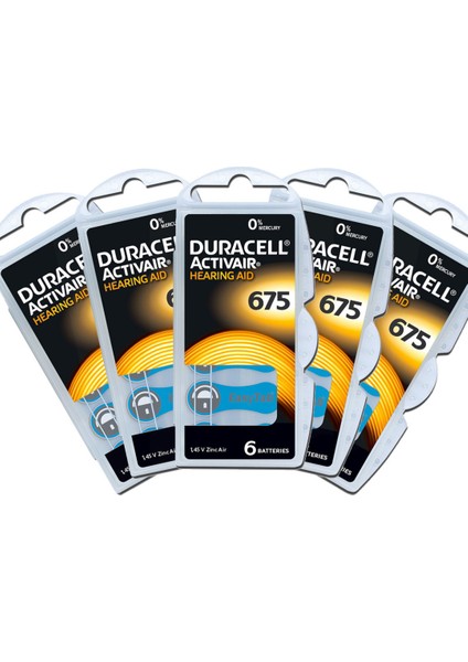 Işitme Cihazı Pili Duracell 5'li Paket 675 Numara İşitme Cihazı Pili fırsatları