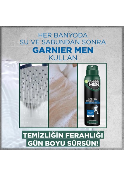 Garnier Men Ekstra Ferahlık Spray Deodorant