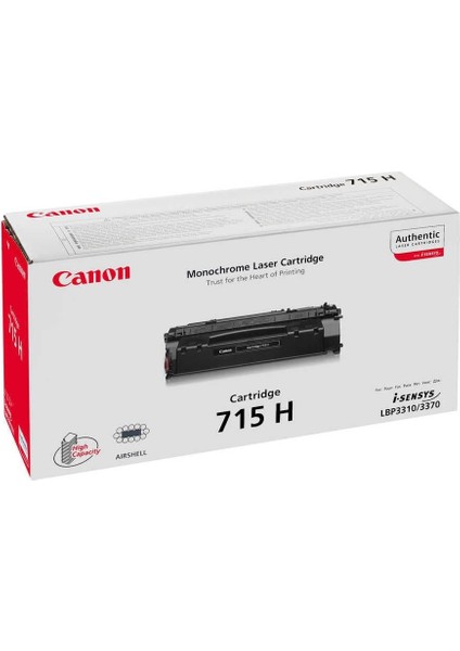CRG-715H/1976B002 Orijinal Toner Yüksek Kapasiteli