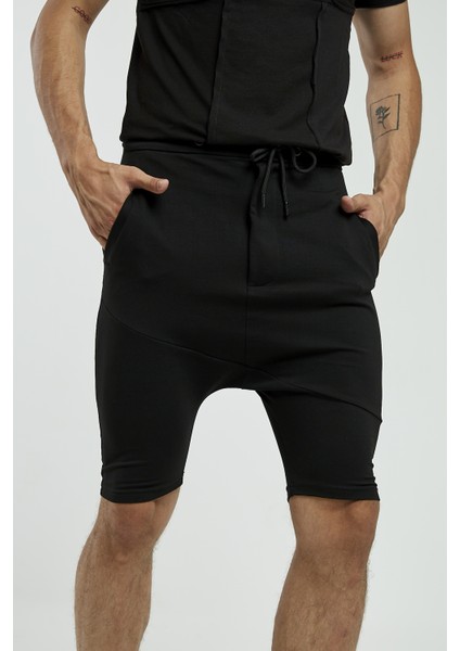 Siyah Dar Kesim Cepli Şort indirimleri