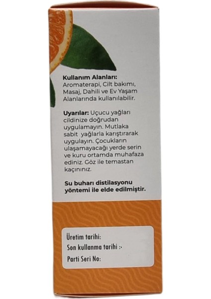 Portakal Yağı Yüzde 100 Doğal 10 ml