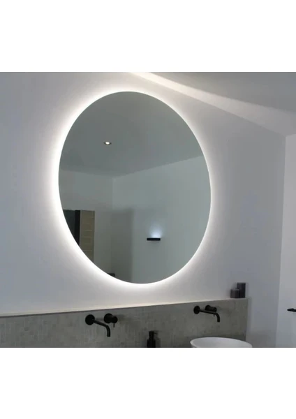 Home Design LED Işıklı Dekoratif Ayna / 60 cm Çapında