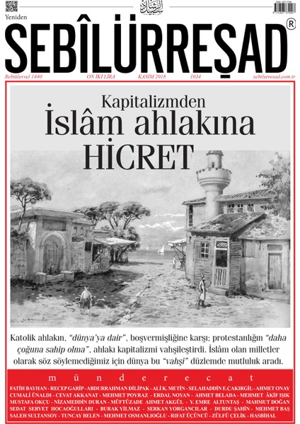 Sebilürreşad Dergisi Sayı: 1034 Kasım 2018