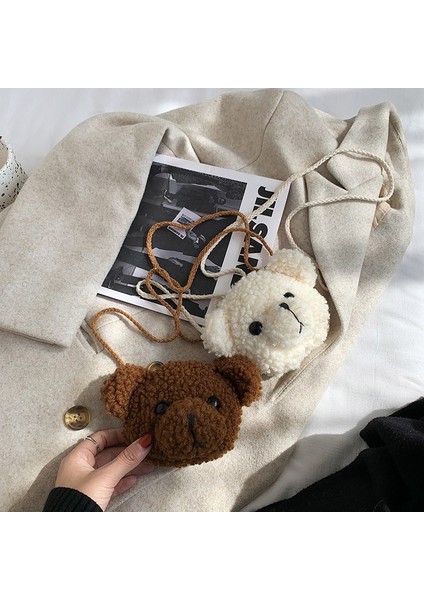 Ayı Peluş Çanta Oyuncak Ayı Dekorasyon Hediye Sevimli Ayı Messenger Çanta indirimleri