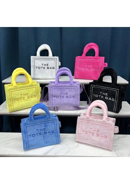 Suni Kürk Tote Lüks Peluş Tek Omuz Çapraz Askılı Çanta fiyatları