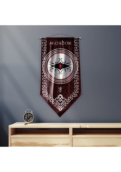 Yüzüklerin Efendisi Güç Yüzükleri Mordor Krallığı Flama Bayrak 50 x 100 cm fiyatları