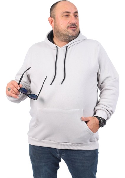 Büyük Beden Erkek Basic Sweat Kapüşonlu 11700