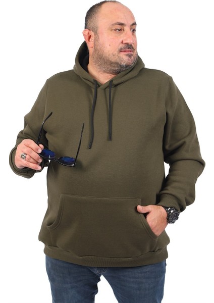 Büyük Beden Erkek Basic Sweat Kapüşonlu 11700