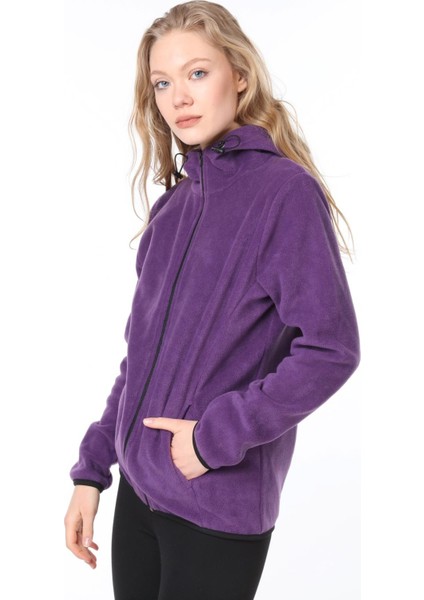 Ghassy Co.kadın Kapşonlu Fermuarlı Polar Sweatshirt fiyatları