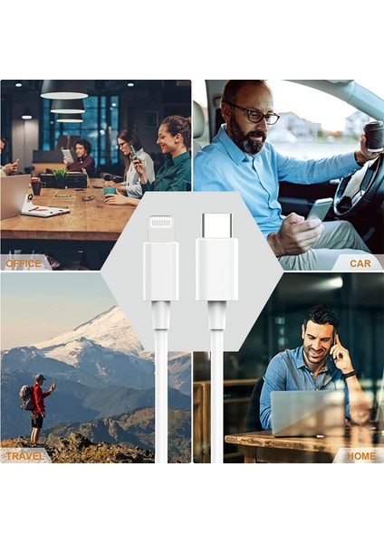iPhone 14/13/12/11/ipad/airpods Uyumlu Hızlı Şarj Kablosu Pd Type C To Lightning 20W 5A 1 mt CA-105 indirimleri