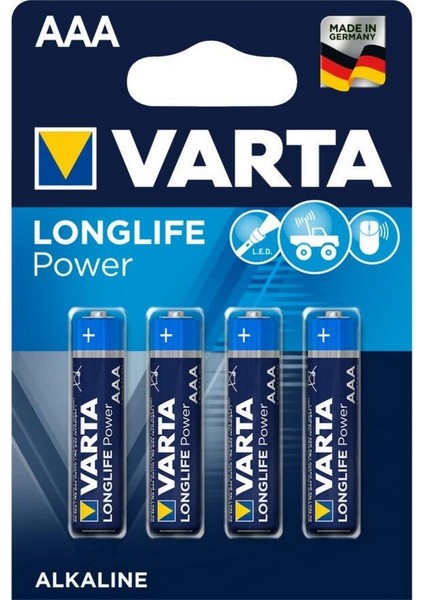 Longlife Power İnce Pil 4'lü
