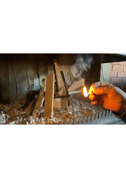 Ateş Tutuşturucu Şömine Soba Mangal Barbekü Tutuşturucu Çıra