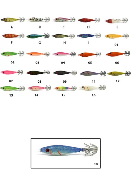 3007 Kalamar Zokası 6cm Metsuki Squid 10