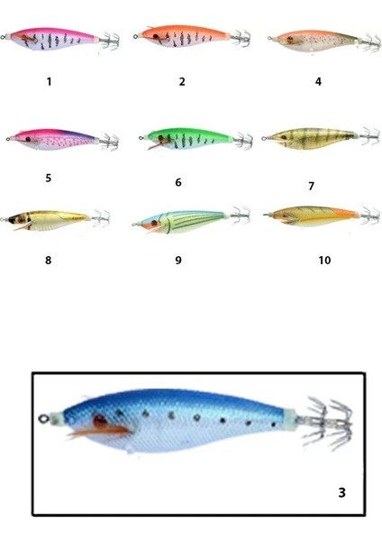 3010 Kalamar Zokası 7cm Flash Filinta Squid 3