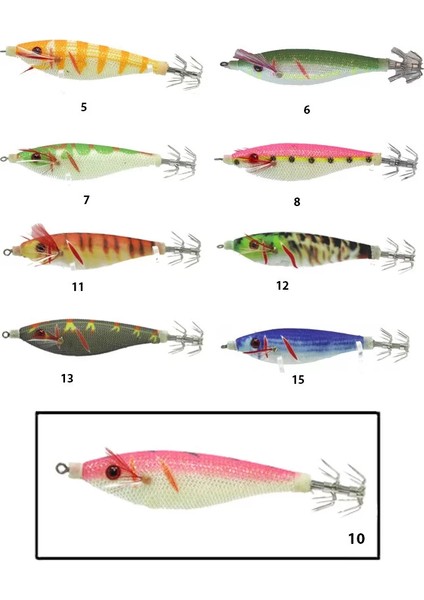 3008 Kalamar Zokası 7cm Fighter Squid 10