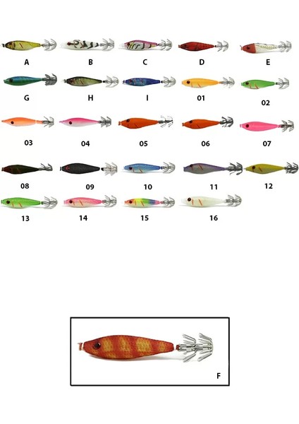 3007 Kalamar Zokası 6cm Metsuki Squid F