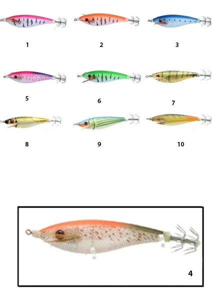 3010 Kalamar Zokası 7cm Flash Filinta Squid 4