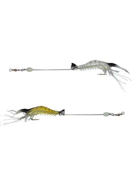 3063 Silikon Karides Takım 10CM Suni Yem 2'li Set B