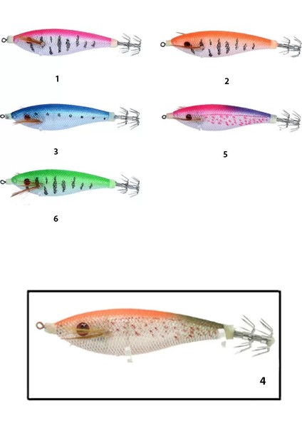 3009 Kalamar Zokası 8cm Flash Filinta Squid 4