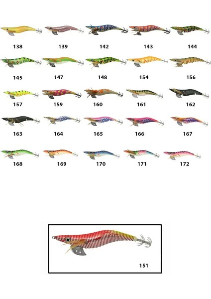 3014 Kalamar Zokası 12CM Crazy Squid Size 3.5 151