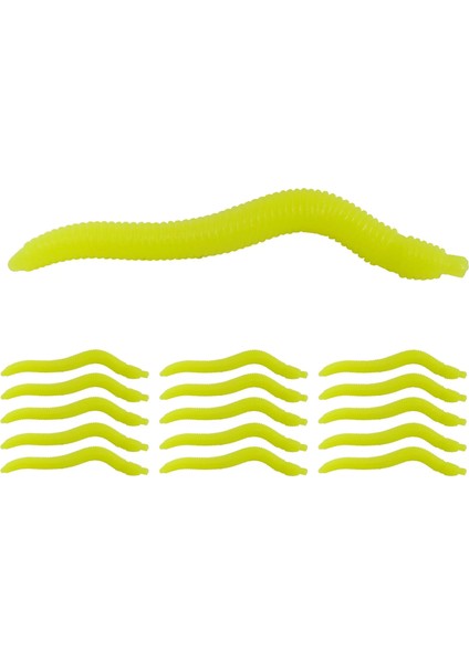 3510 Ozmo Solucan 4cm Silikon Suni Yem 30'lu Paket 06