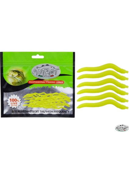 3510 Ozmo Solucan 4cm Silikon Suni Yem 30'lu Paket 06