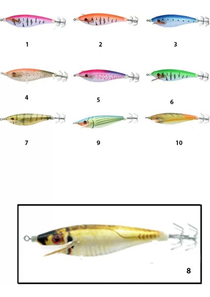 3010 Kalamar Zokası 7cm Flash Filinta Squid 8