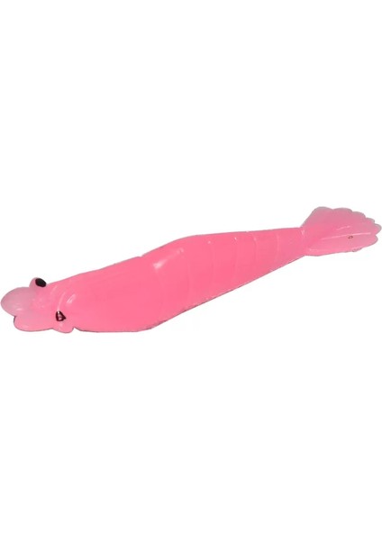 3056 Silikon Karides 8cm Suni Yem 5'li Paket 002