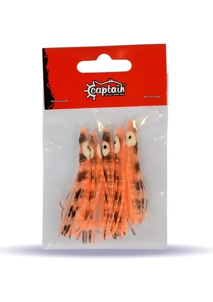 3594 Octopus Curly 6cm Ahtapot Sübye 5'li Paket Suni Yem 2