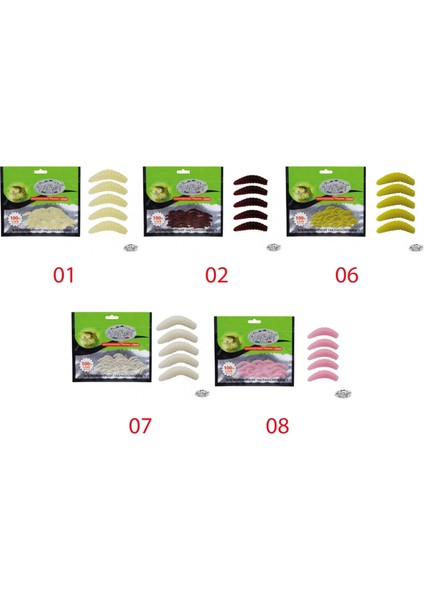 3515 Miracle Aromalı Worm 2cm Silikon Suni Yem 30'lu Paket 02