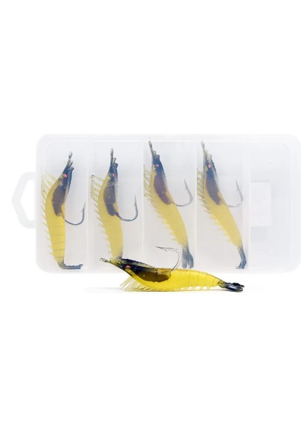 3066 Silikon Karides 8.5cm Suni Yem 5'li Kutu 01