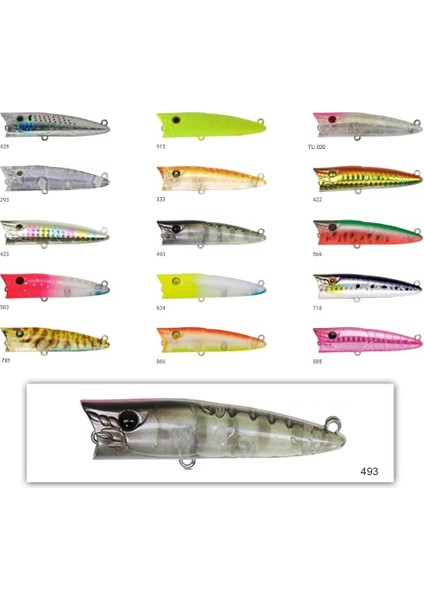 Zipbaits Popper 68MM Su Üstü Poping 8.3gr Maket Balık 493