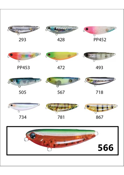 Zipbaits Fakie Dog 50MM Wdt Su Üstü 5gr Lrf Sahtesi 566