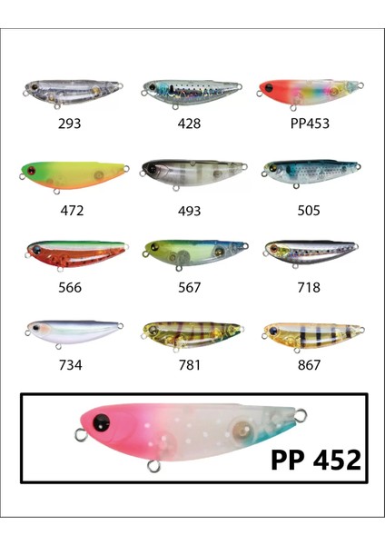 Zipbaits Fakie Dog 50MM Wdt Su Üstü 5gr Lrf Sahtesi 452