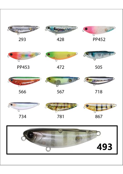 Zipbaits Fakie Dog 50MM Wdt Su Üstü 5gr Lrf Sahtesi 493